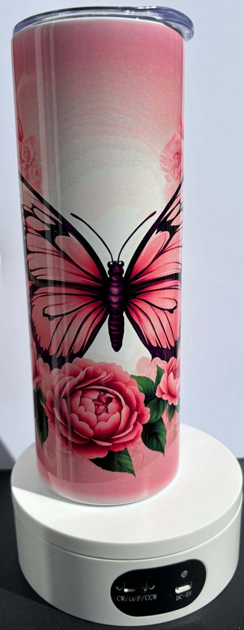 Flower butterflies tumbler