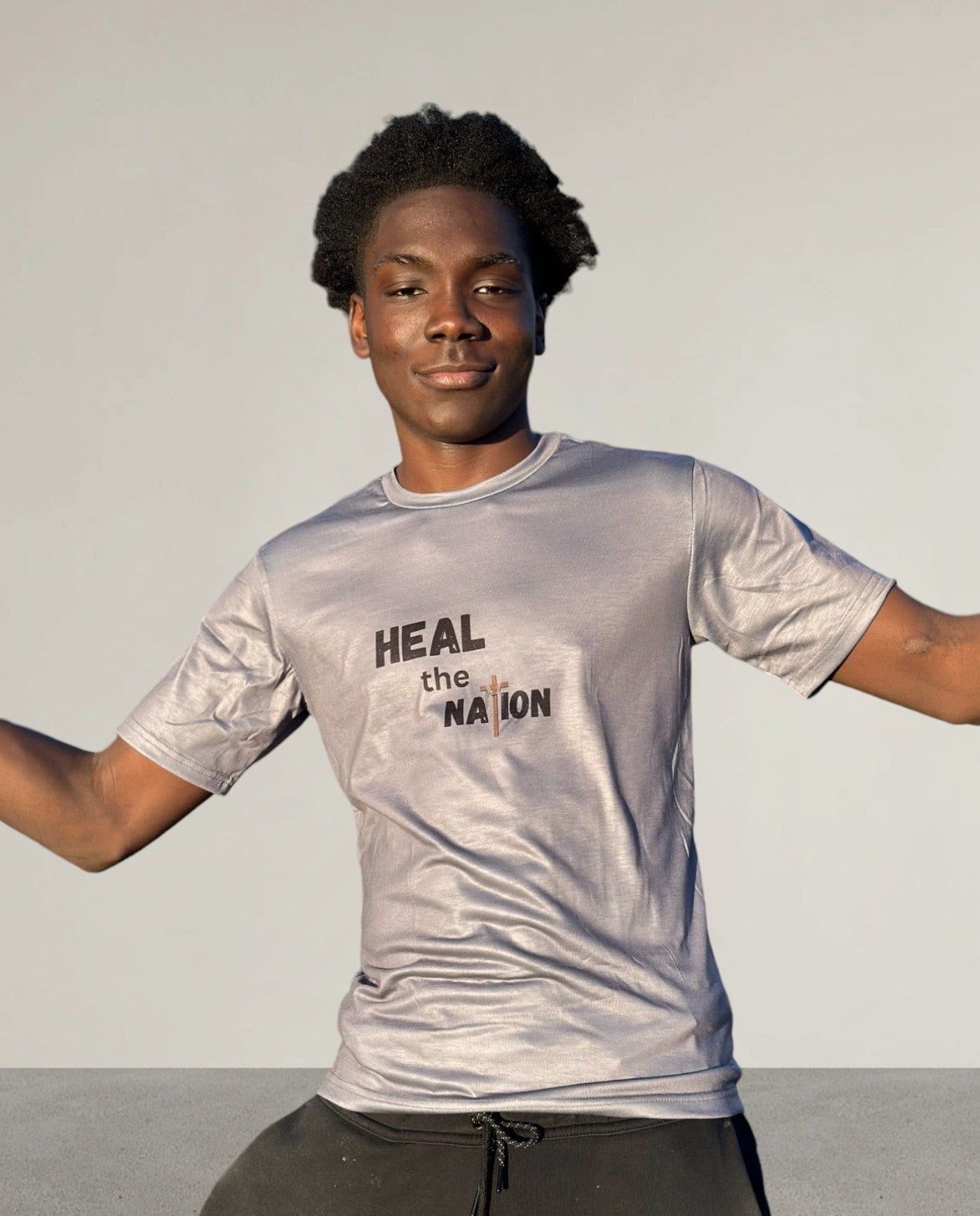 Heal the Nation Unisex Shirt - Grey