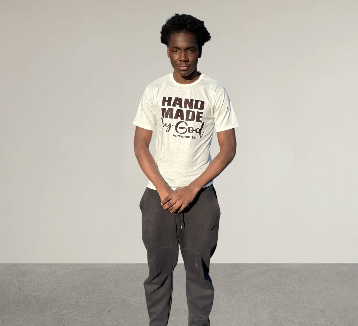 Handmade by God Unisex Shirt - White