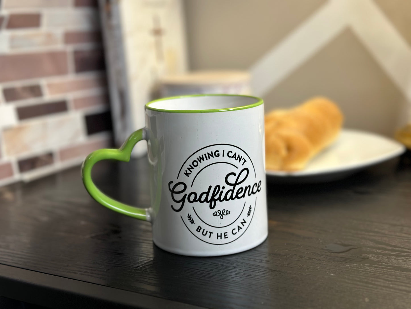 Godfidence Mug - Green & White