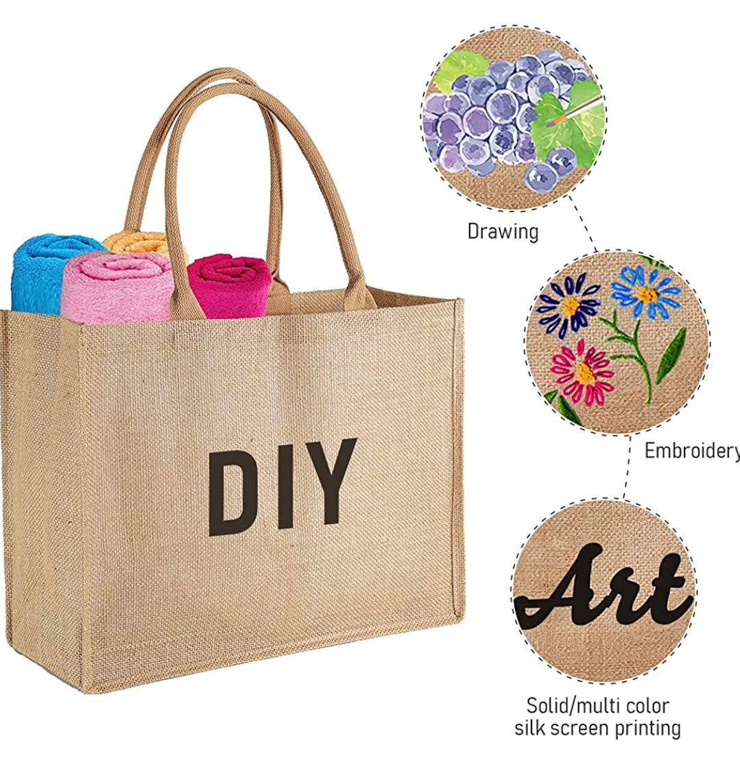 Jute tote bag,Jute canvas bag